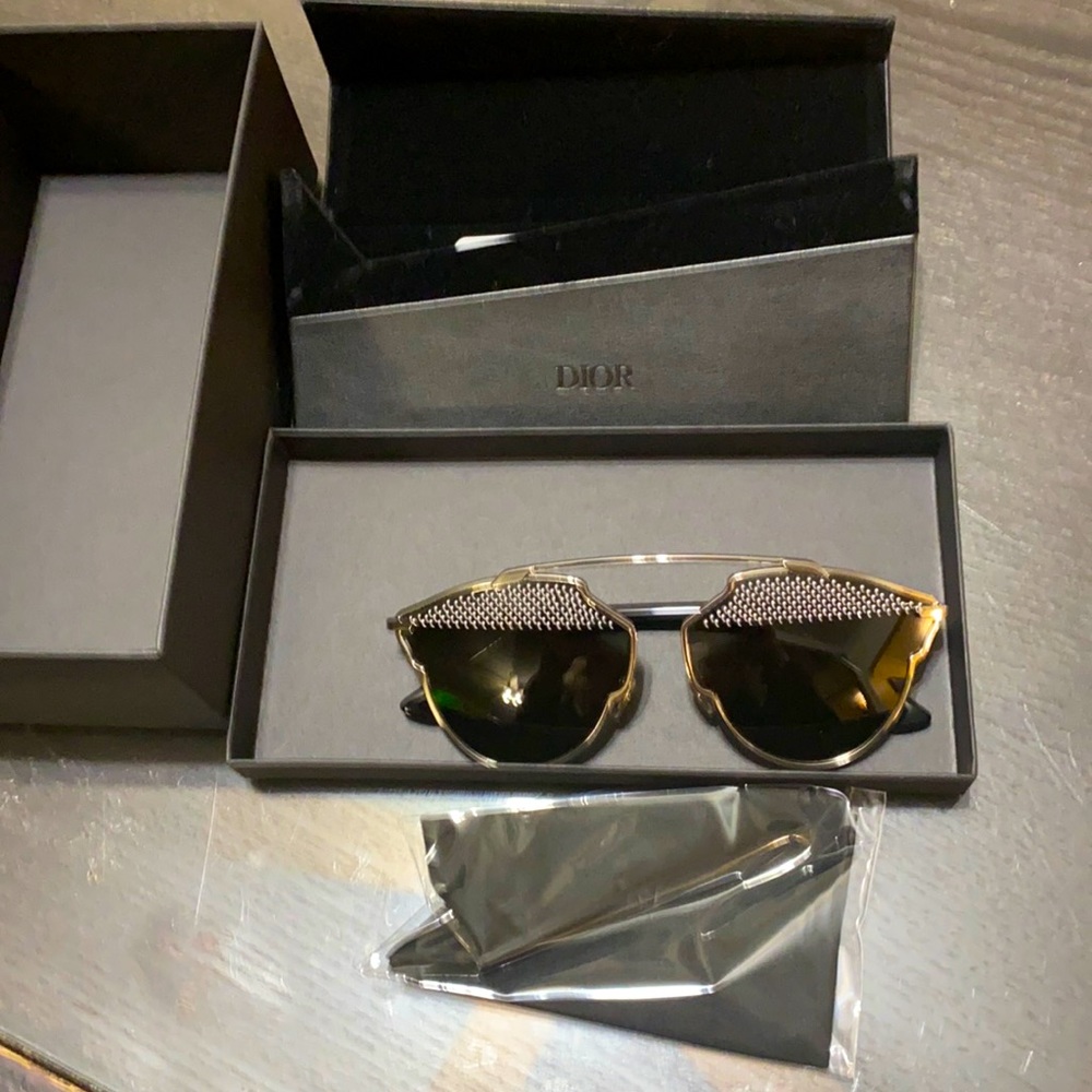 Dior silver sunglasses
